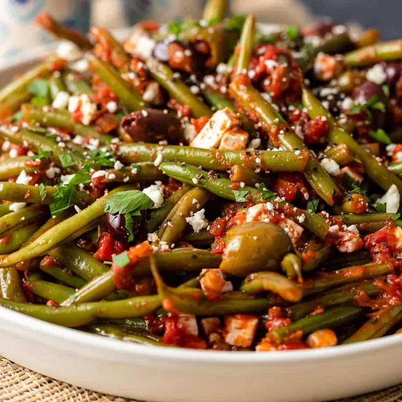 Greek Green Bean Salad (Fasolakia)