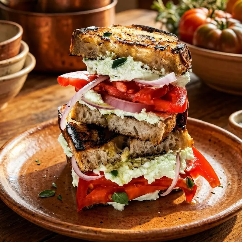 Whipped Feta & Tomato Sandwich