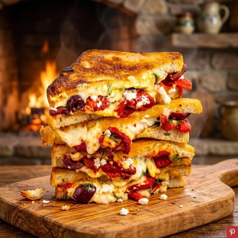 Greek Grilled Cheese