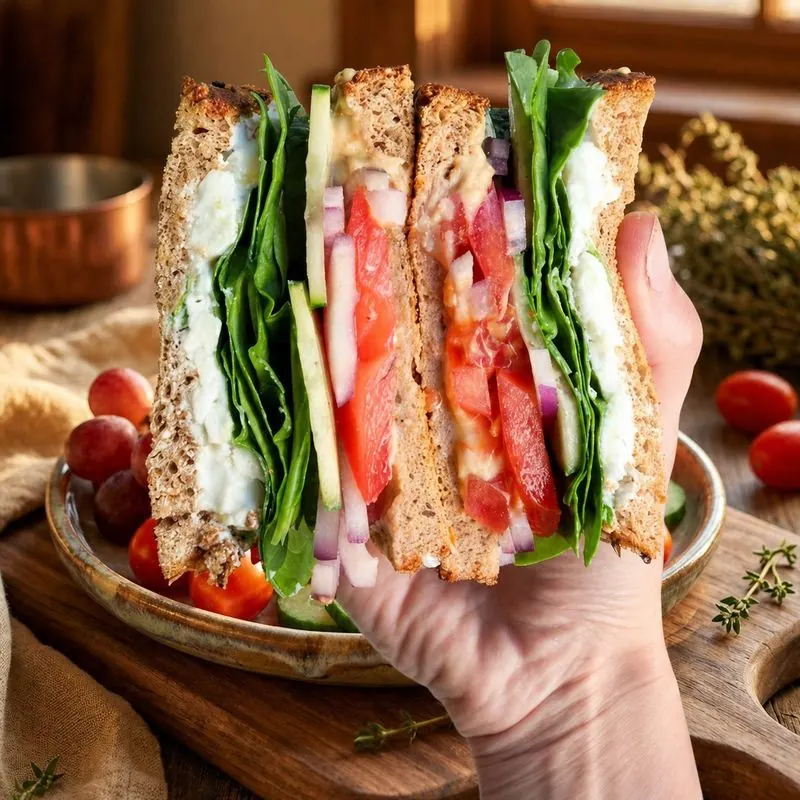 Greek Salad Sandwich
