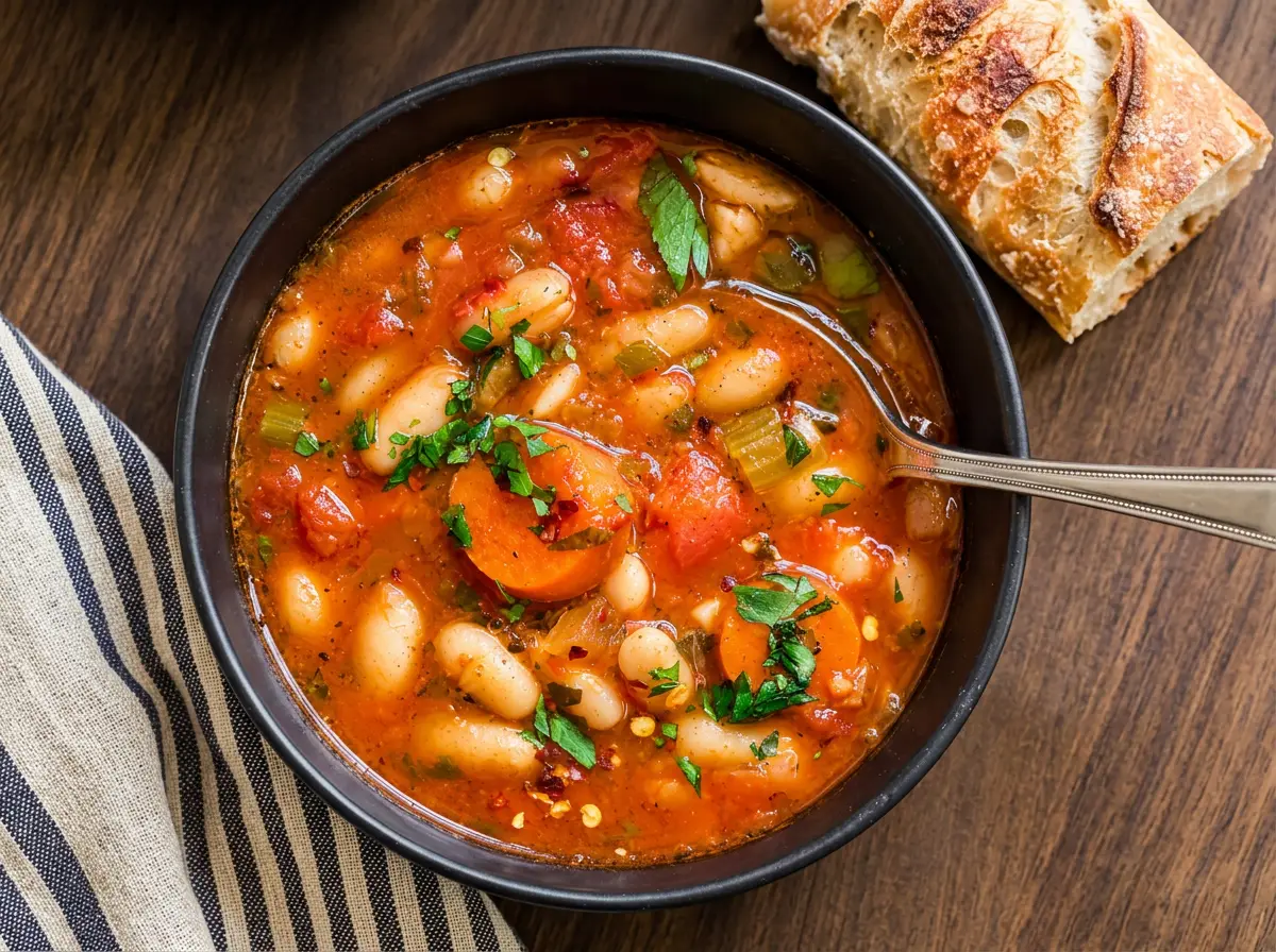 Greek White Bean Soup (Fasolada)